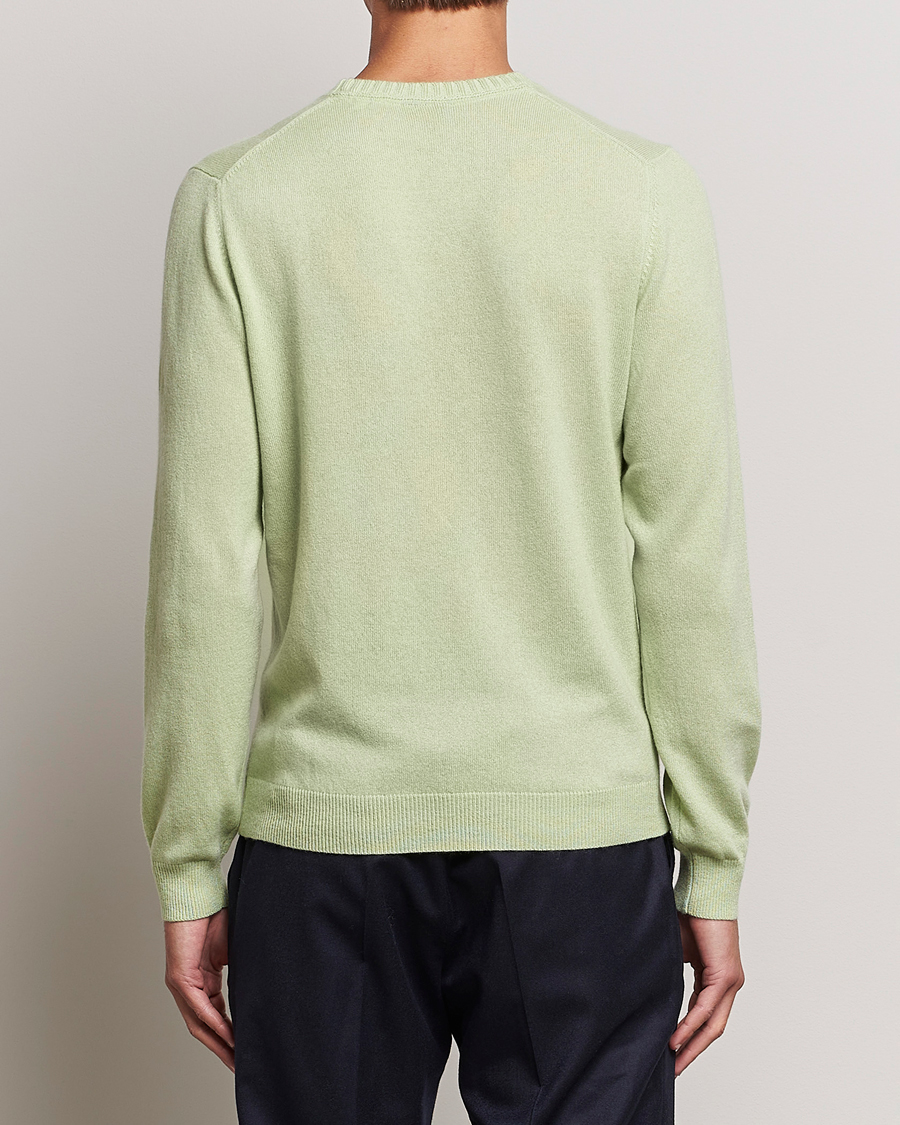 Herren | Pullover | Stenströms | Cashmere Crewneck Soft Green