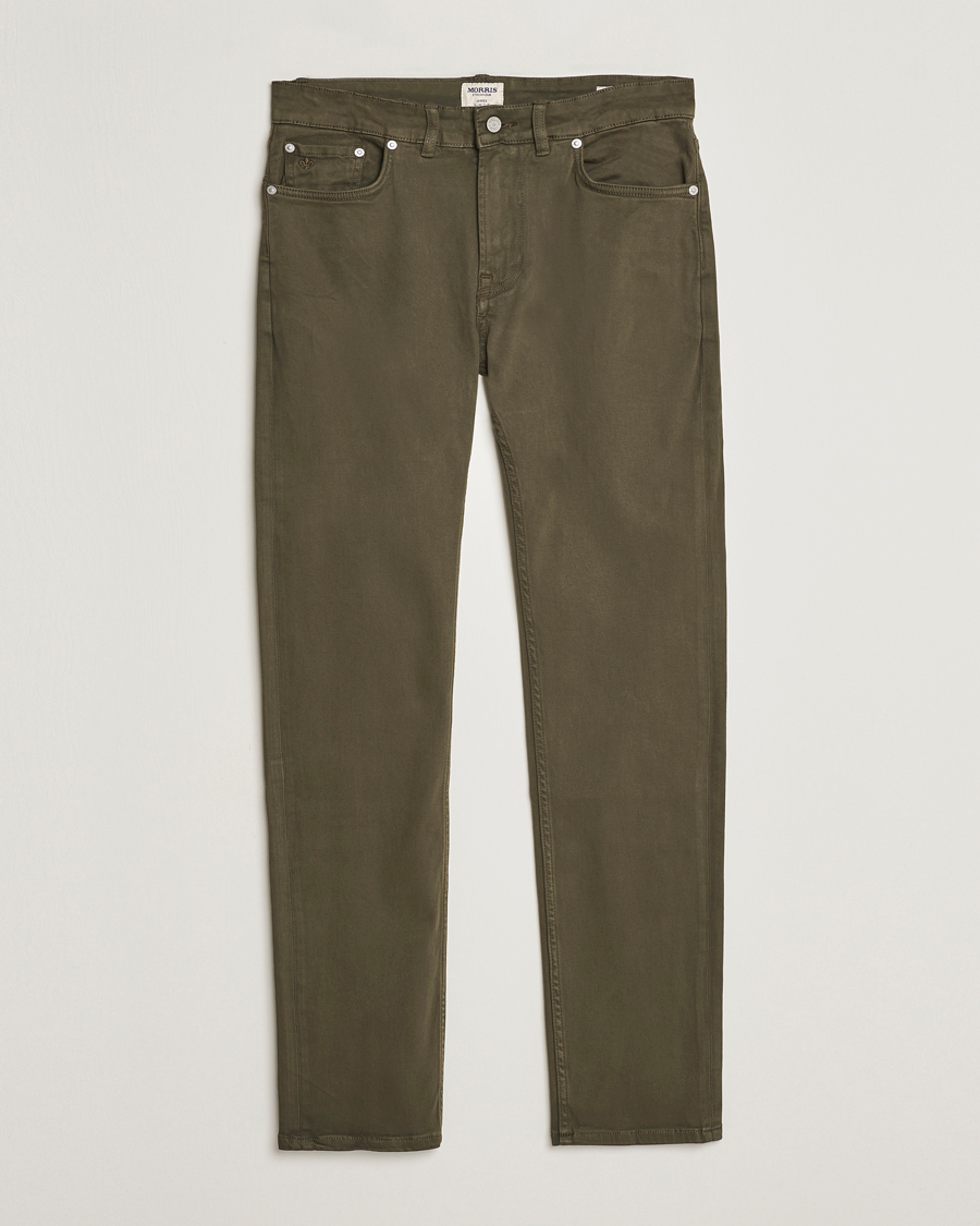 Herren | Hosen | Morris | James Brushed 5-Pocket Pant Olive