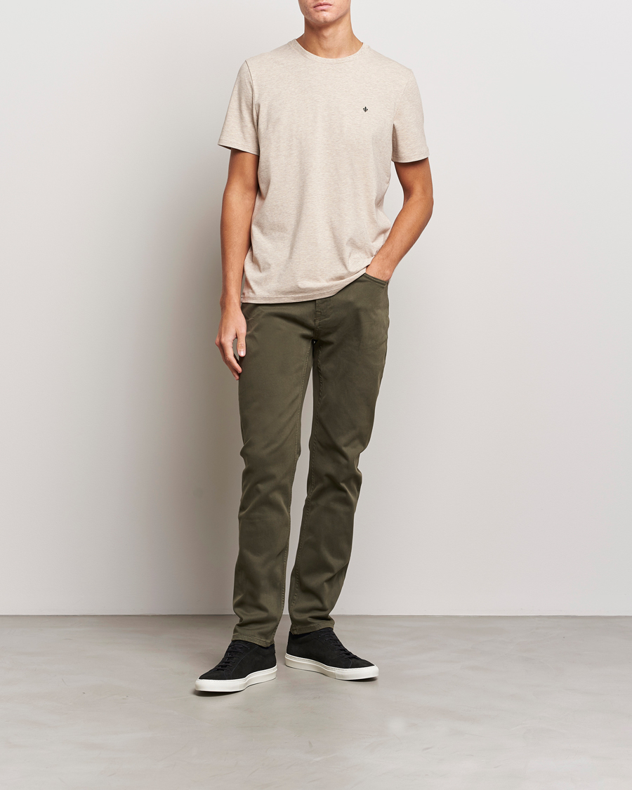 Herren | Hosen | Morris | James Brushed 5-Pocket Pant Olive