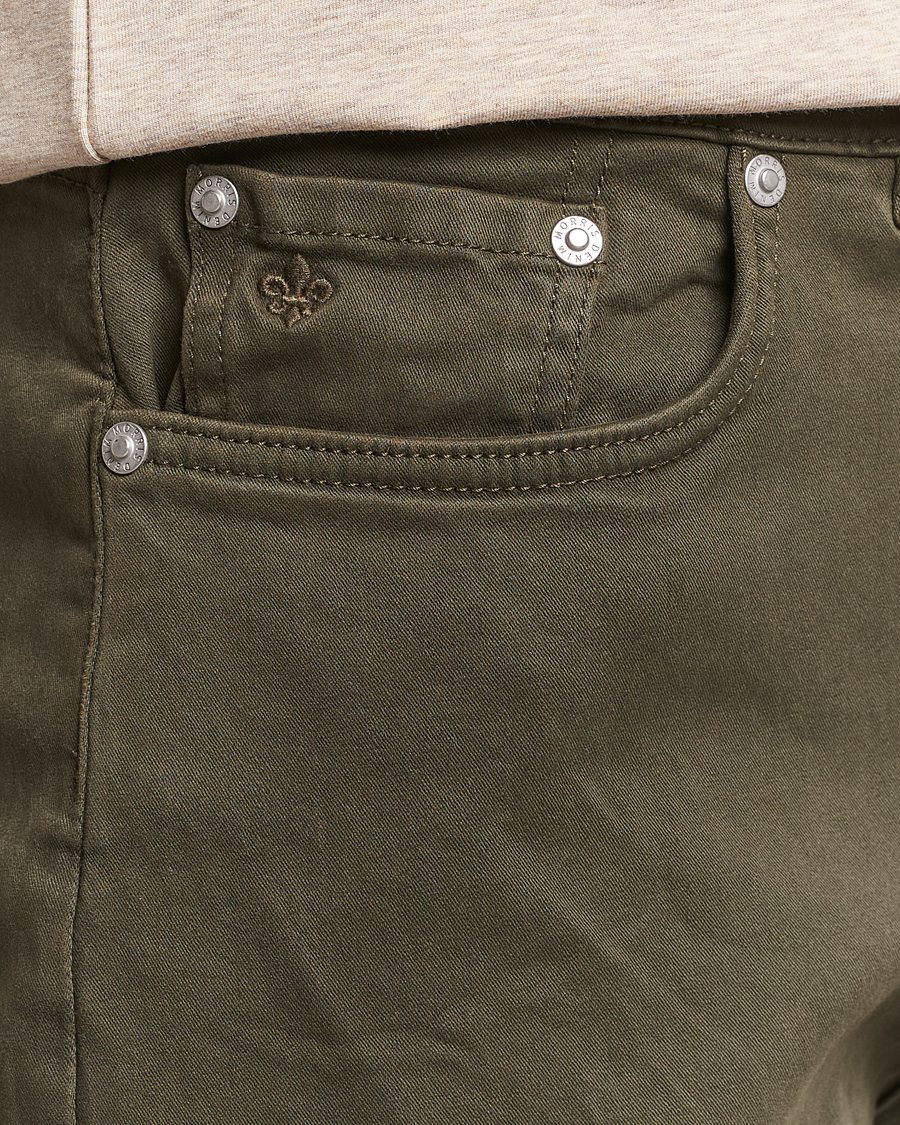 Herren | Hosen | Morris | James Brushed 5-Pocket Pant Olive