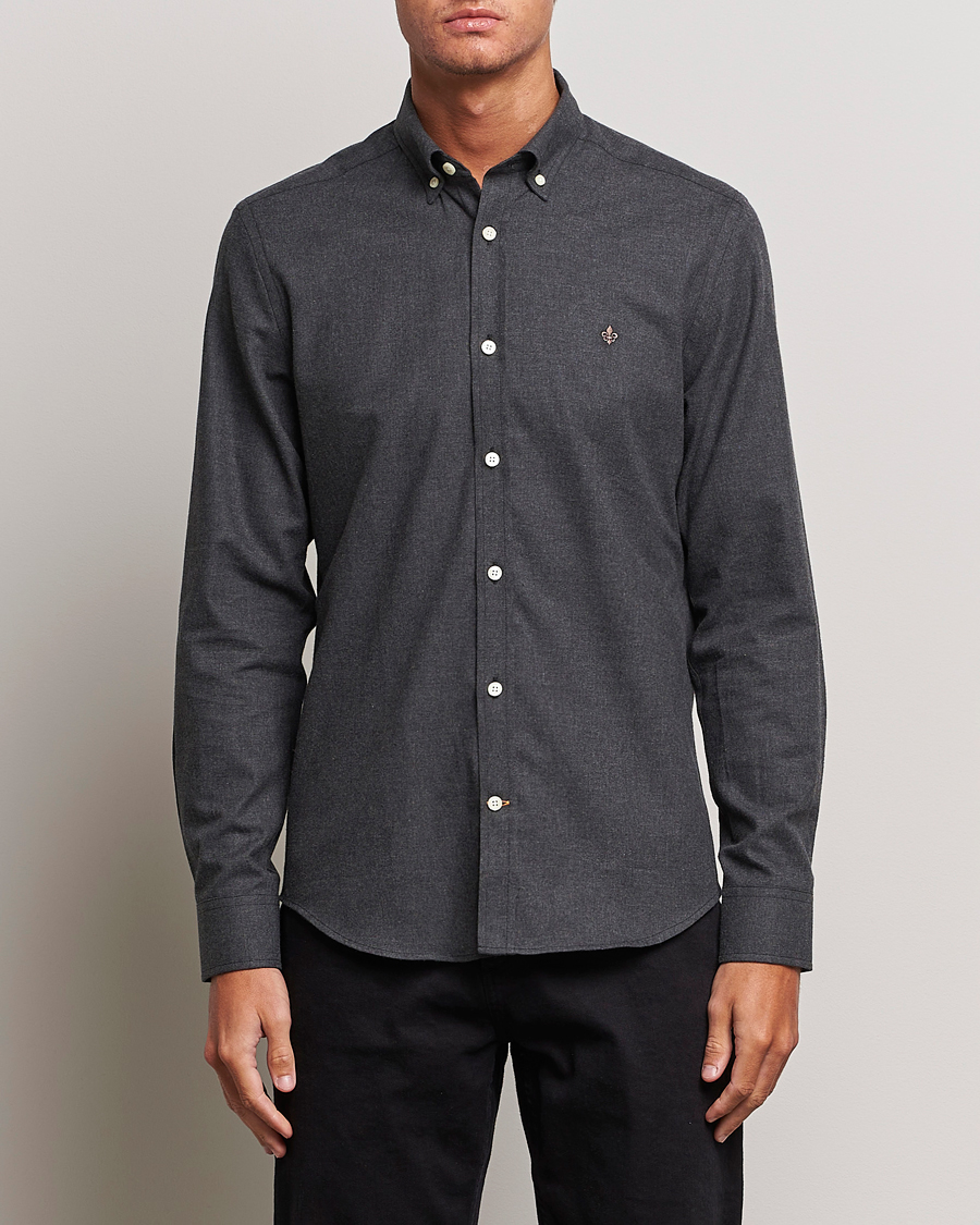 Herren | Hemden | Morris | Watts Flanell Shirt Dark Grey