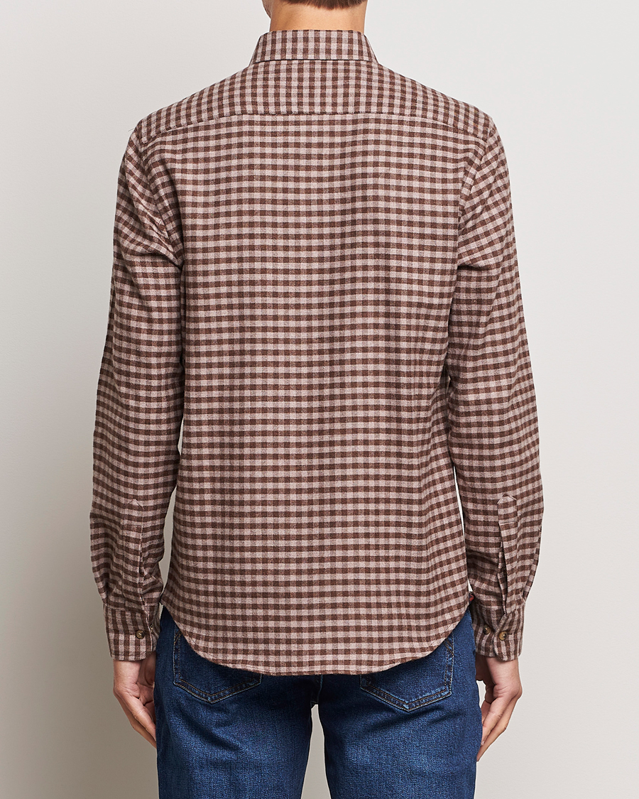 Herren | Hemden | Morris | Flanell Check Shirt Brown