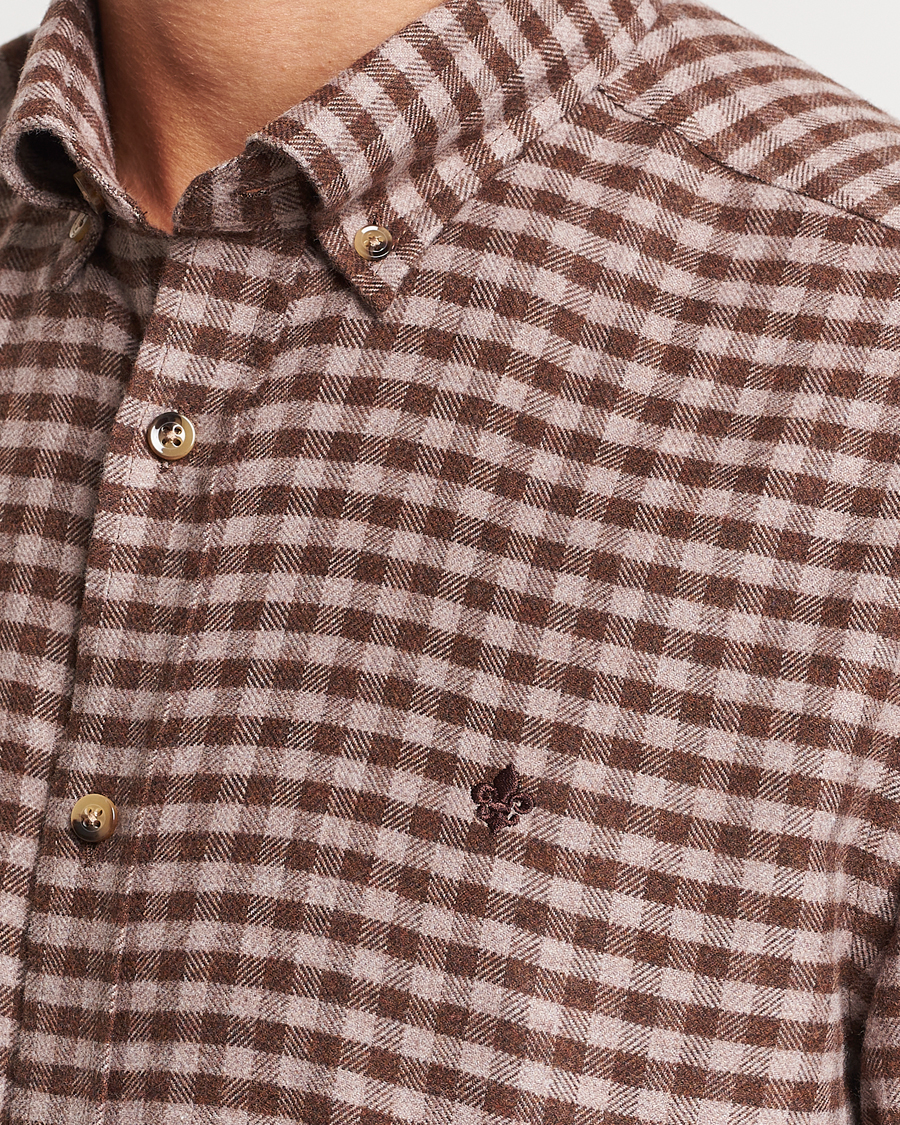 Herren | Hemden | Morris | Flanell Check Shirt Brown