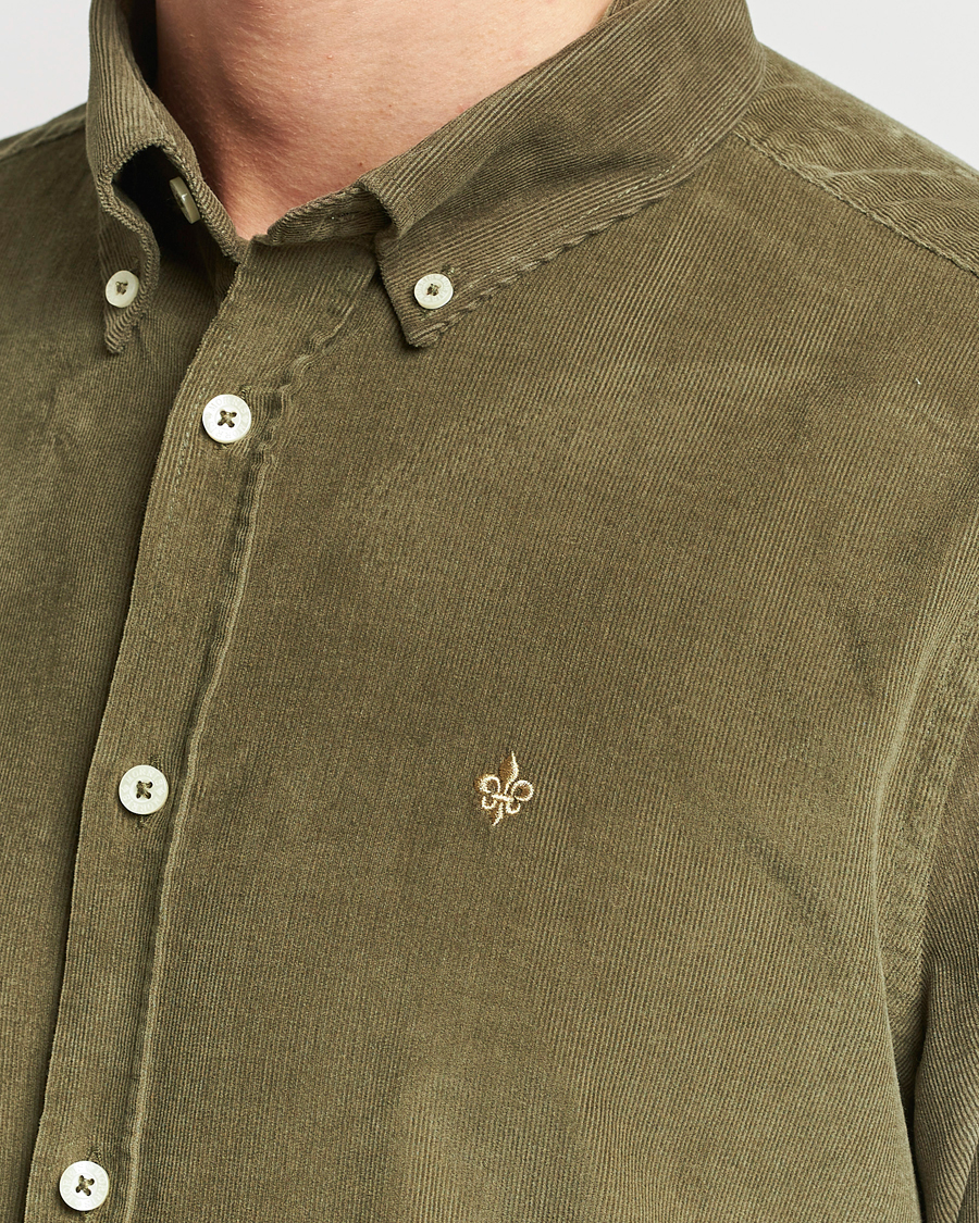 Herren | Hemden | Morris | Douglas Corduroy Shirt Olive