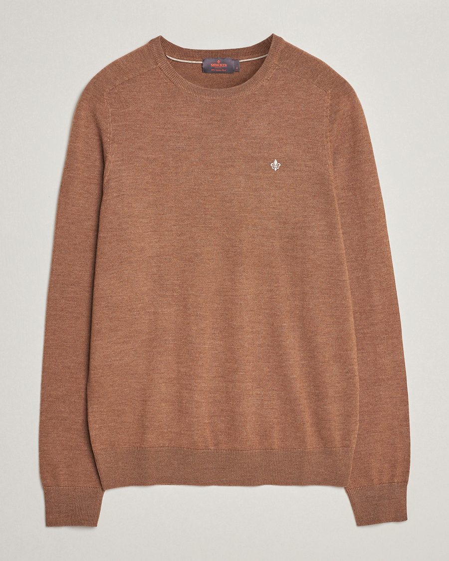 Herren | Pullover | Morris | Merino Crew Neck Pullover Camel