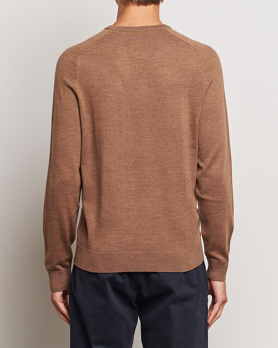 Herren | Pullover | Morris | Merino Crew Neck Pullover Camel