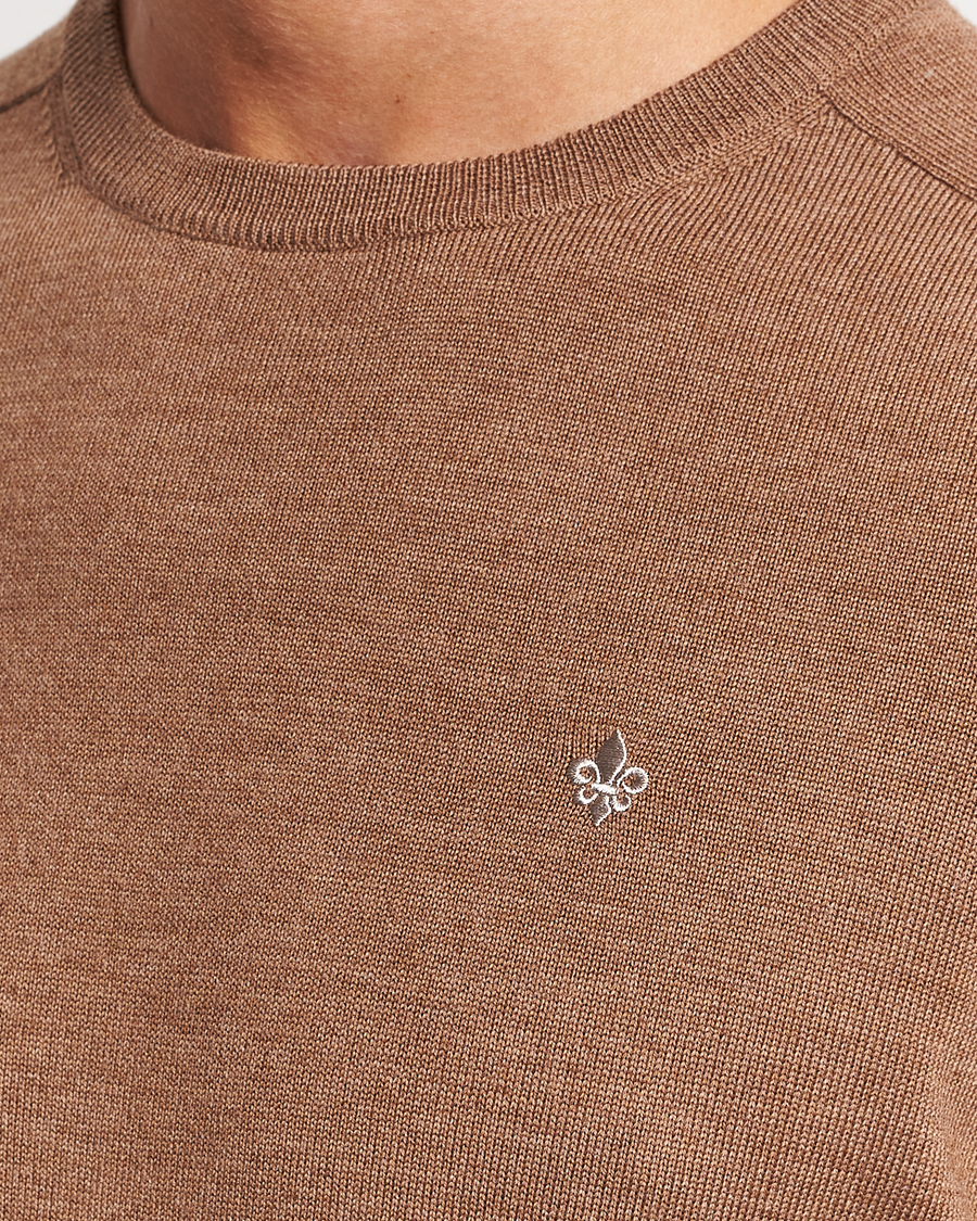 Herren | Pullover | Morris | Merino Crew Neck Pullover Camel