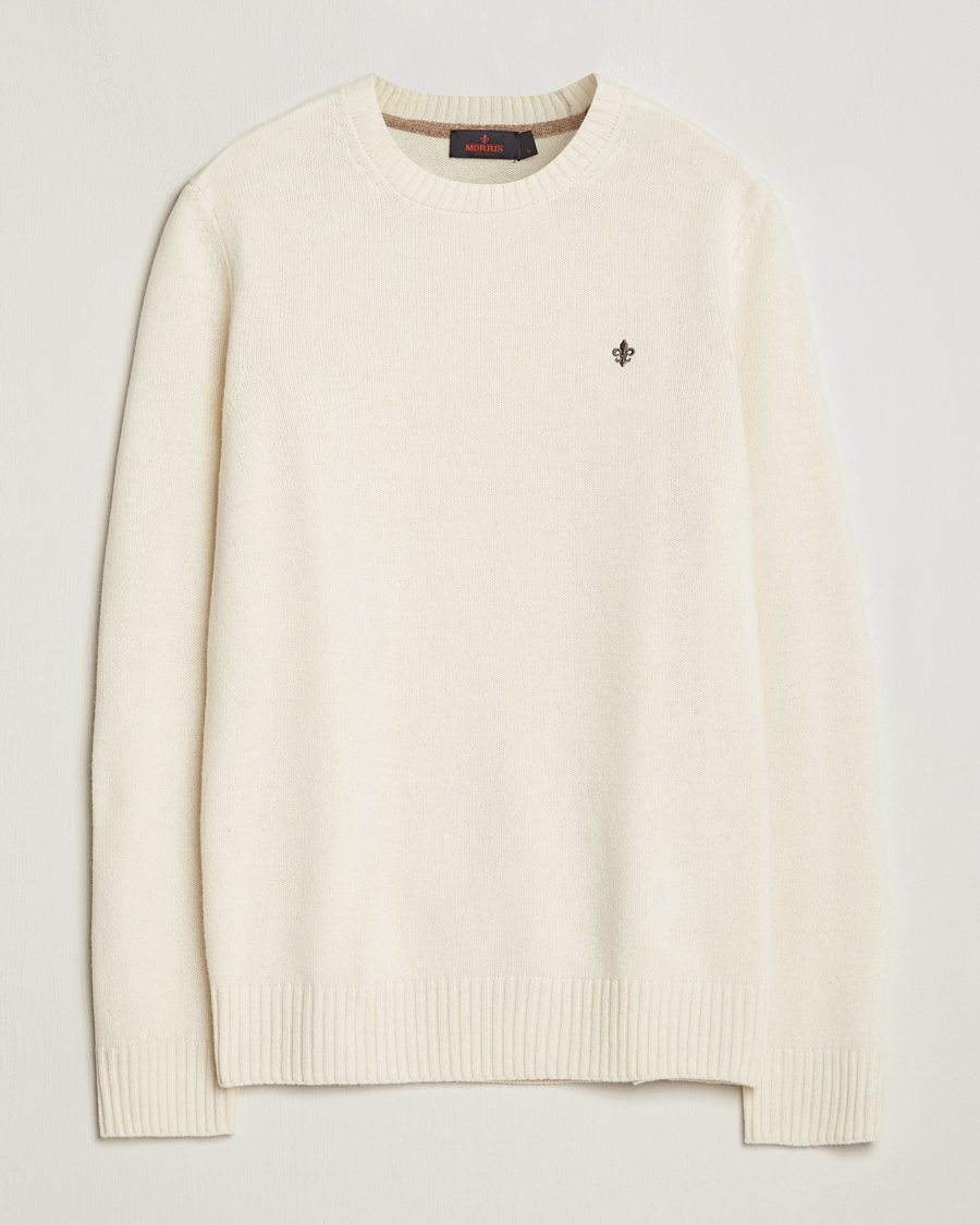 Herren | Pullover | Morris | Newton Crew Neck Off White