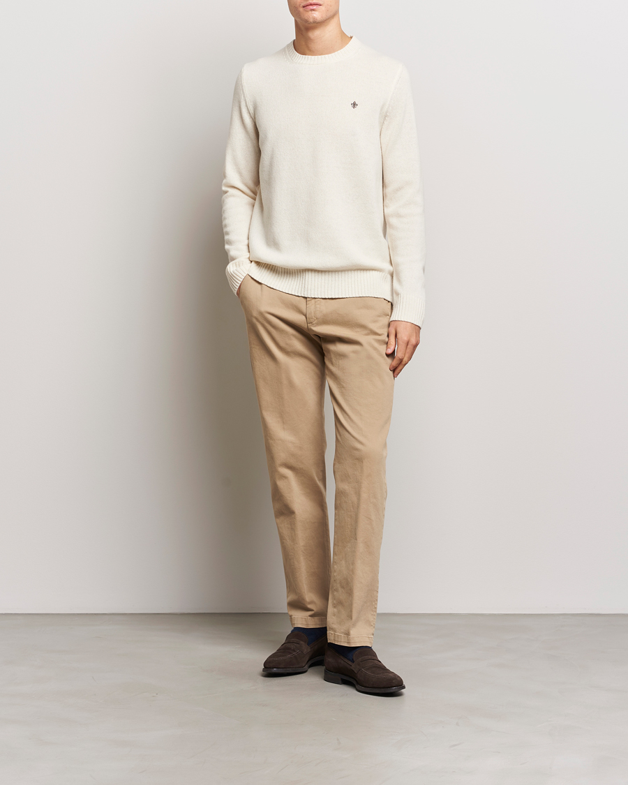 Herren | Pullover | Morris | Newton Crew Neck Off White