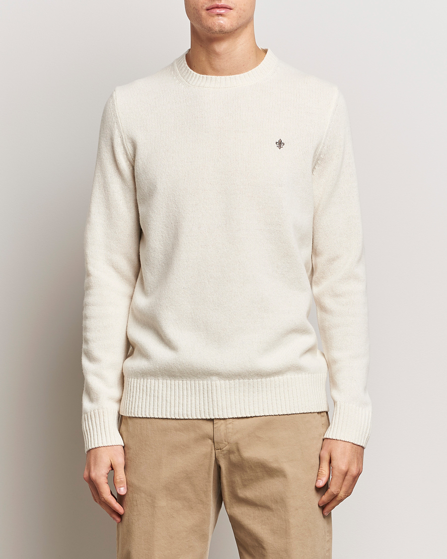Herren | Pullover | Morris | Newton Crew Neck Off White