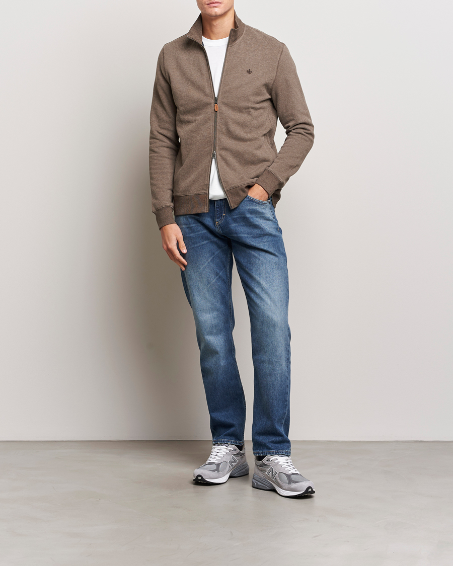 Herren | Pullover | Morris | Warren Sweat Zip Cardigan Brown