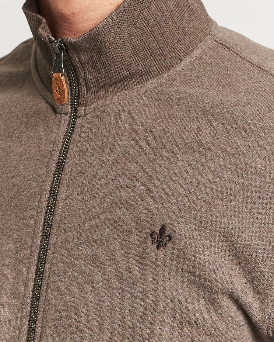 Herren | Pullover | Morris | Warren Sweat Zip Cardigan Brown