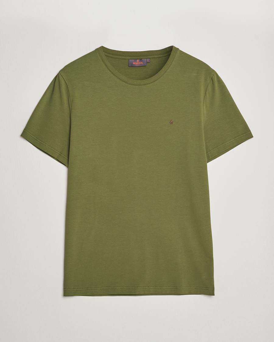 Herren | T-Shirts | Morris | James Crew Neck T-shirt Olive