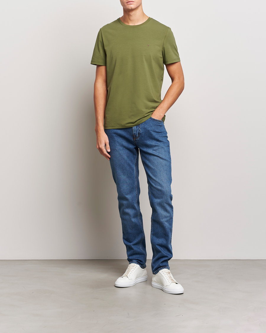 Herren | T-Shirts | Morris | James Crew Neck T-shirt Olive