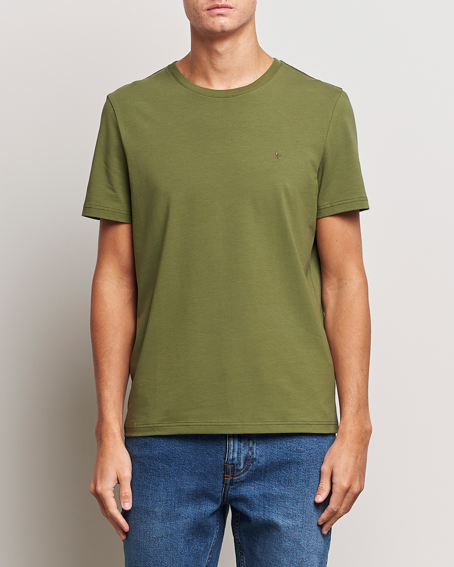 Herren | T-Shirts | Morris | James Crew Neck T-shirt Olive