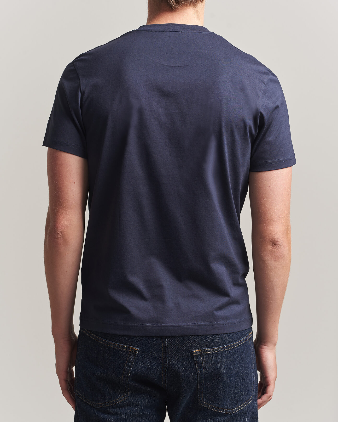 Herren | T-Shirts | Sunspel | Riviera Midweight T-Shirt Navy
