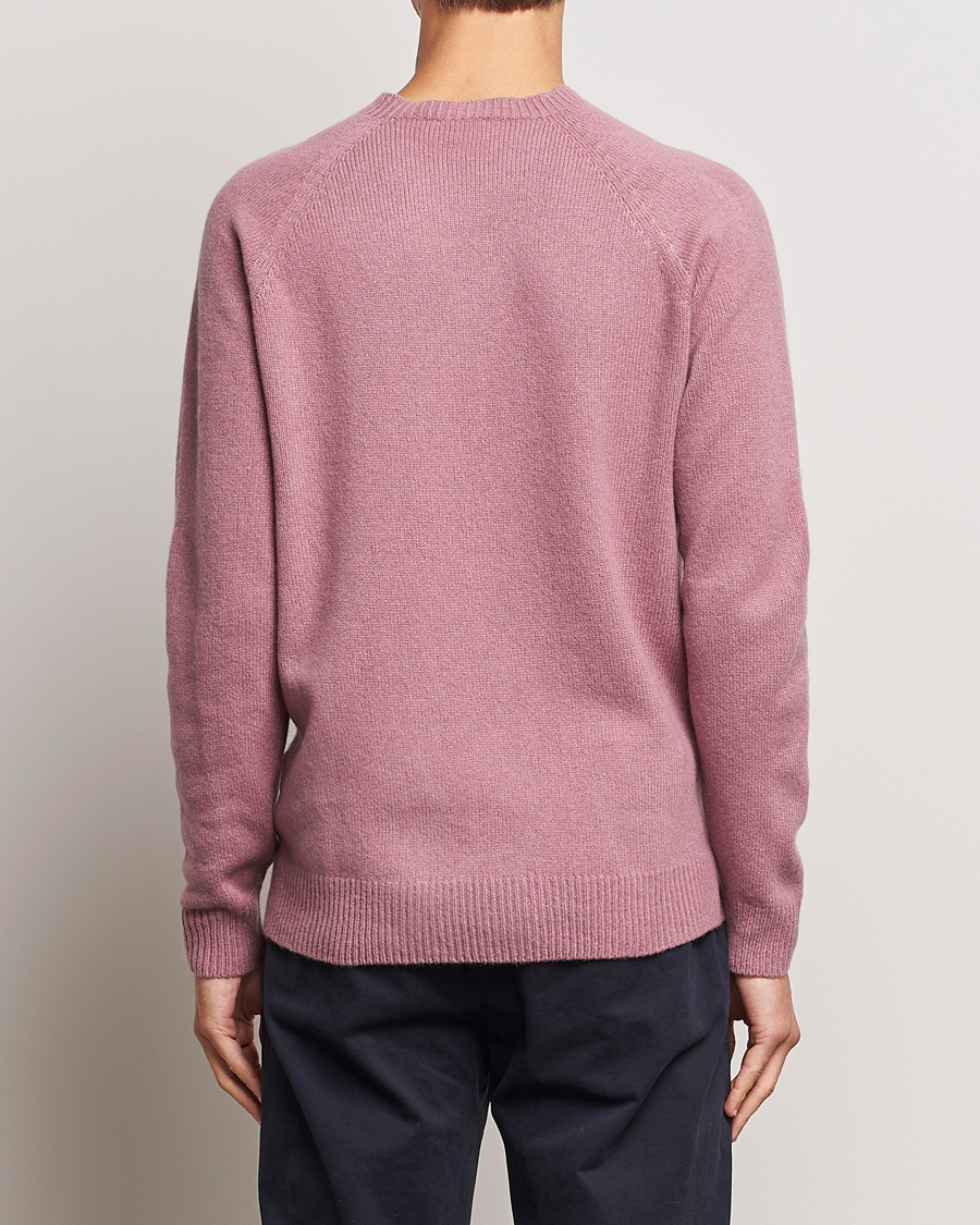 Herren | Pullover | Sunspel | Lambswool Crewneck Vintage Pink