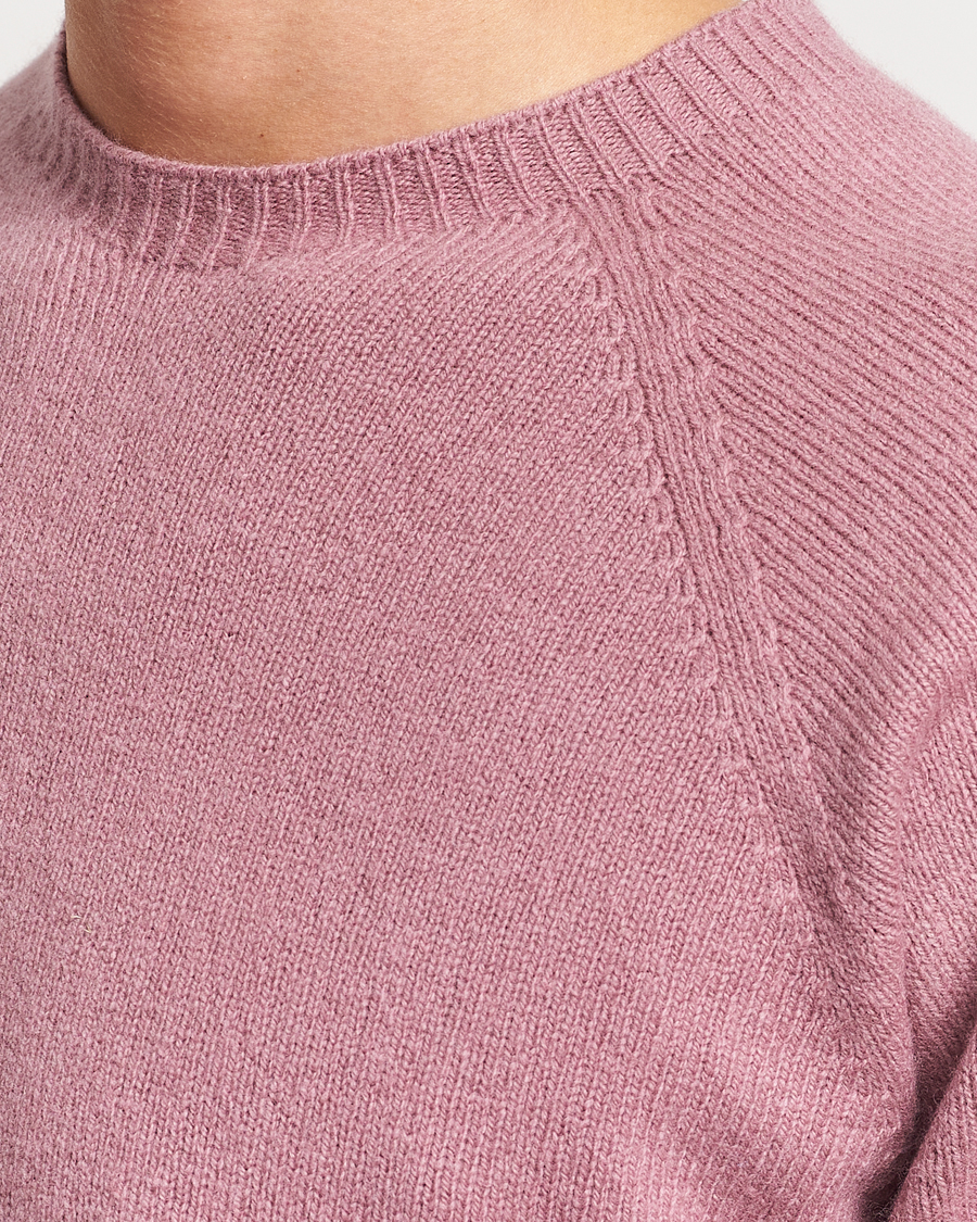 Herren | Pullover | Sunspel | Lambswool Crewneck Vintage Pink