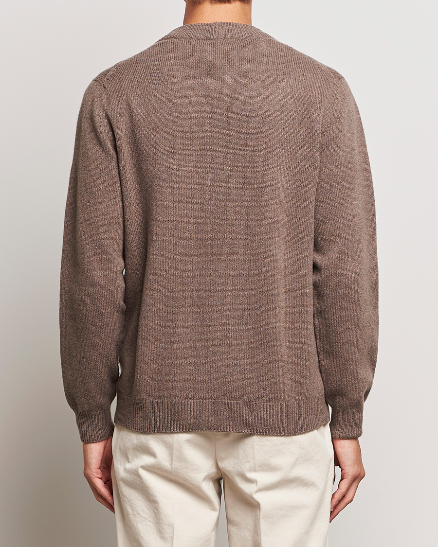Herren | Pullover | Sunspel | Lambswool Cardigan Cedar