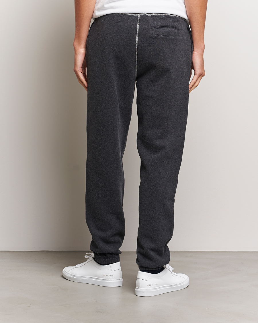 Herren | Hosen | Sunspel | Fleecback Joggers Charcoal Melange