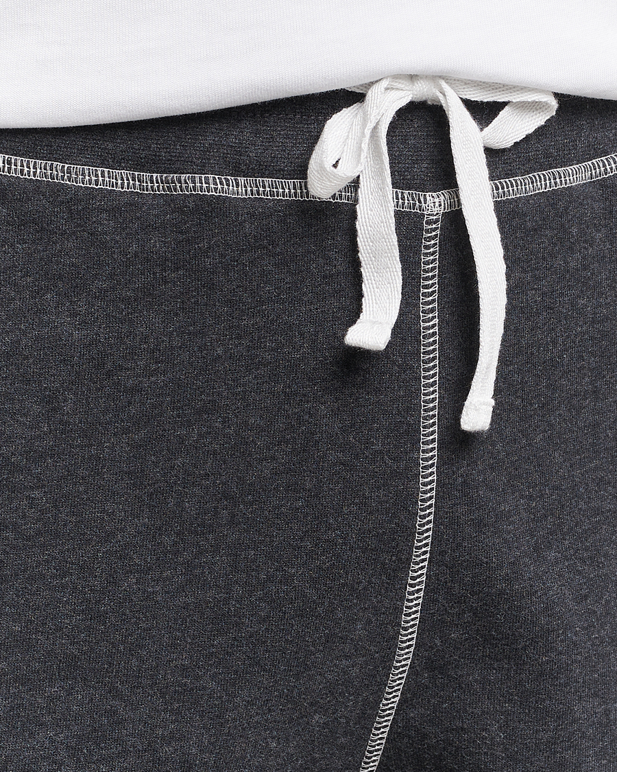 Herren | Hosen | Sunspel | Fleecback Joggers Charcoal Melange