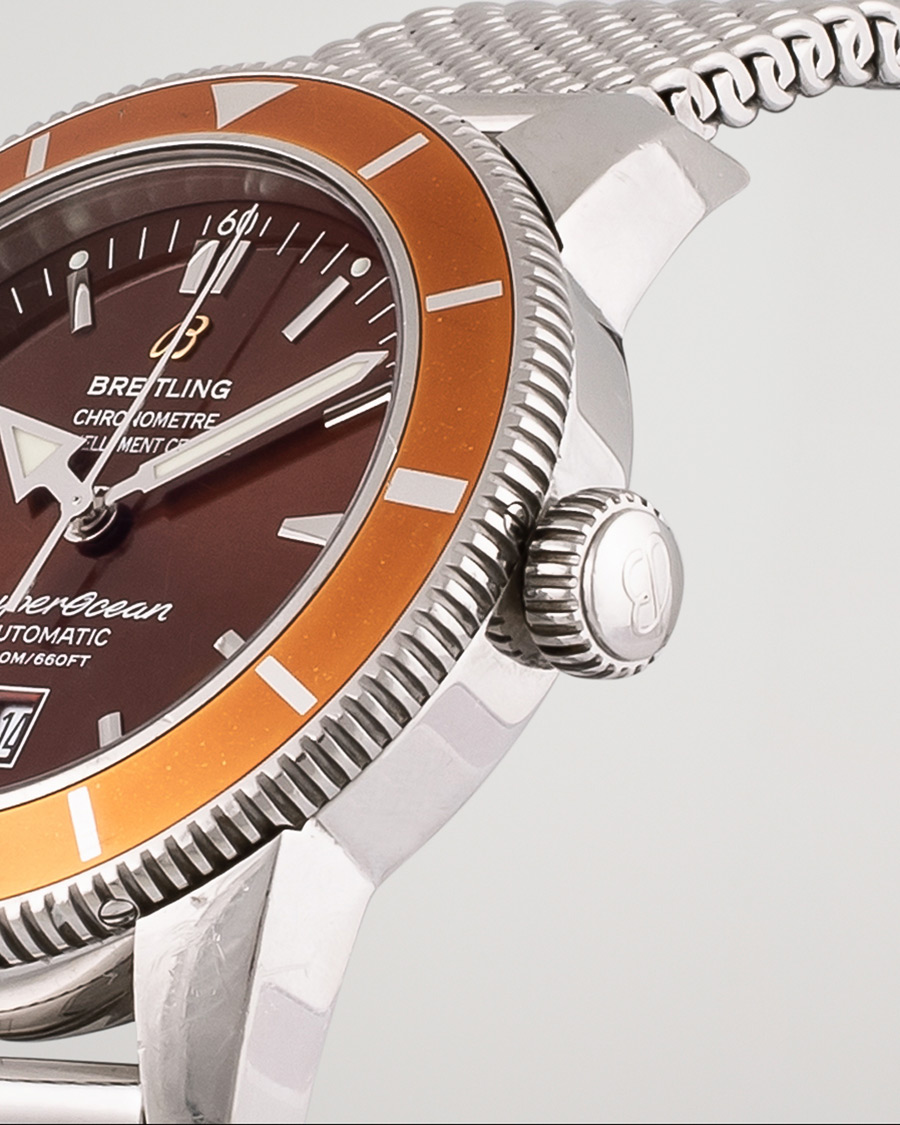 Herren | Breitling Pre-Owned Superocean Heritage 46 A17320 Steel Brown | Breitling Pre-Owned | Superocean Heritage 46 A17320 Steel Brown