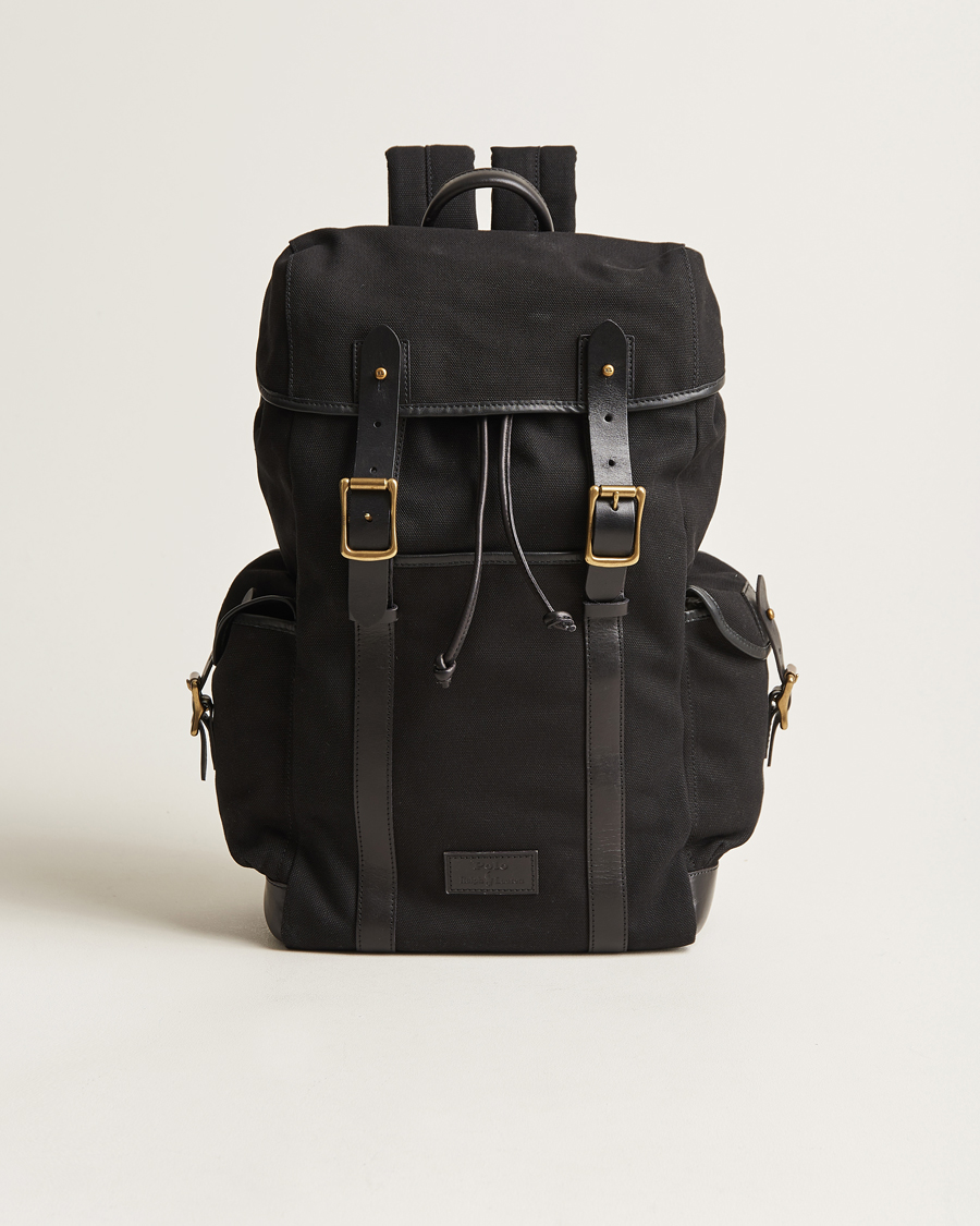 Herren | Polo Ralph Lauren Canvas Backpack Black | Polo Ralph Lauren | Canvas Backpack Black