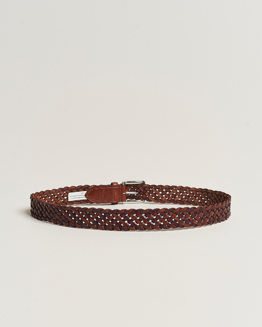 Herren | Polo Ralph Lauren Braided Belt Saddle Brown/Dk Brown W38 | Polo Ralph Lauren | Braided Belt Saddle Brown/Dk Brown W38