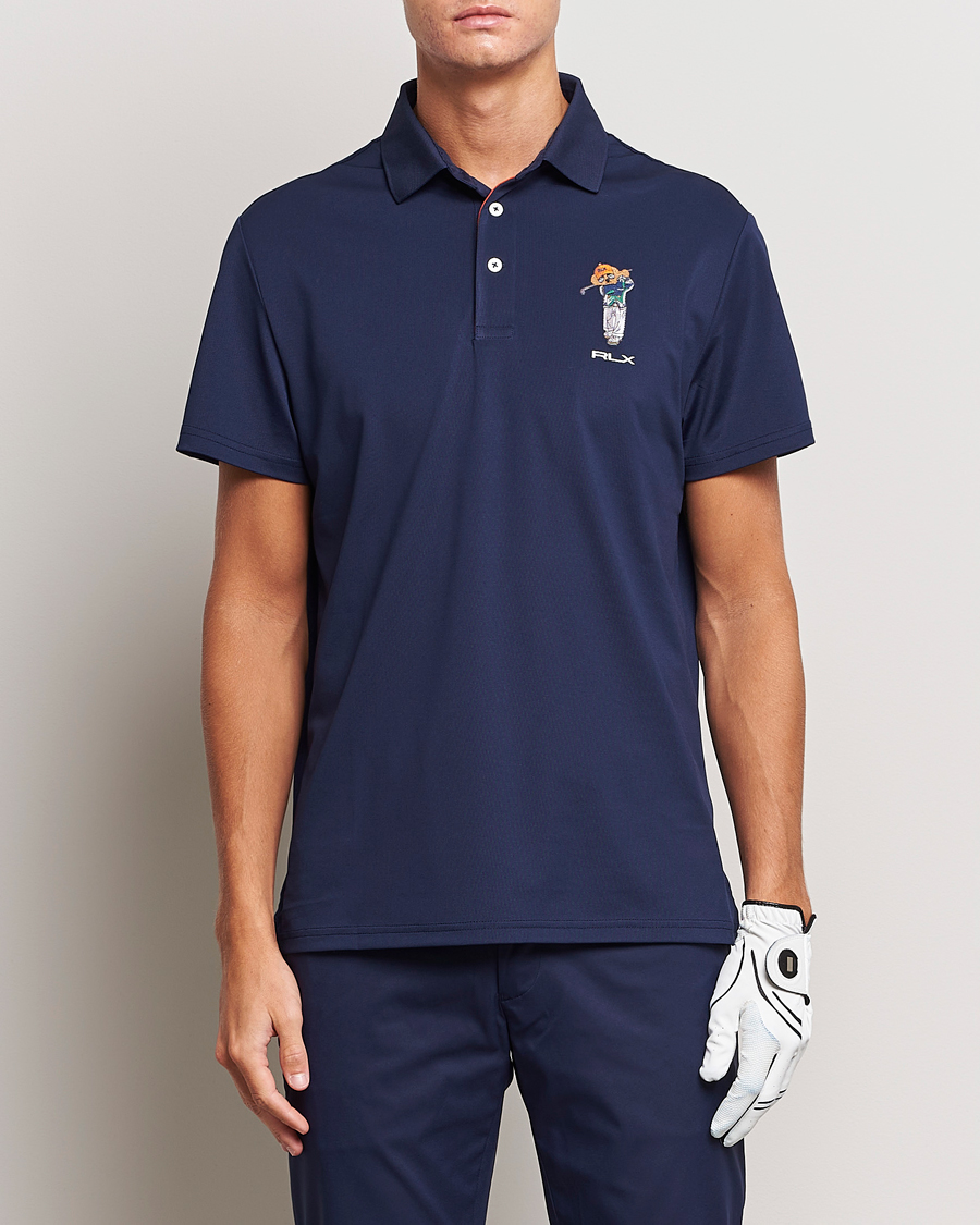 Herren | Poloshirts | RLX Ralph Lauren | Airtech Bear Polo French Navy