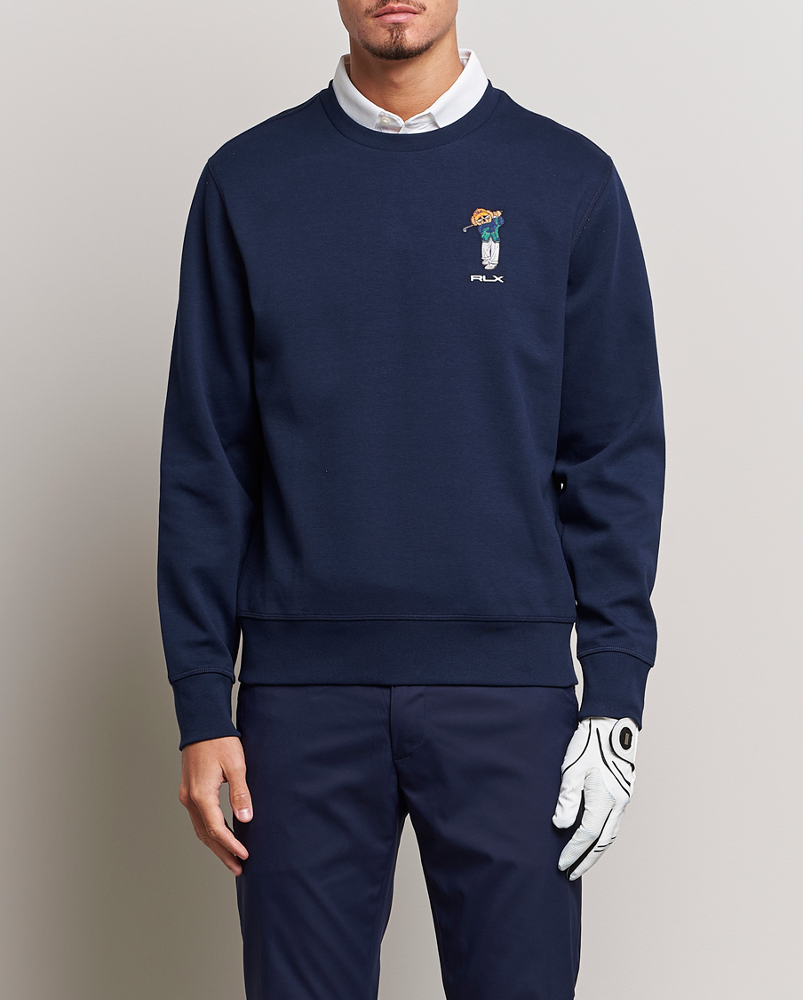 Herren | Pullover | RLX Ralph Lauren | Bear Double Knit Pullover French Navy