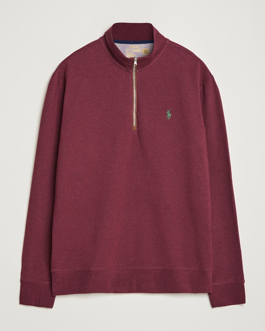 Herren | Pullover | Polo Ralph Lauren Golf | Terry Jersey Half Zip Sweater Wine Heather