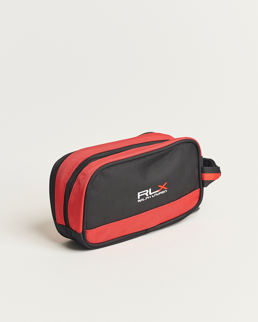 Herren | RLX Ralph Lauren Large Washbag Black/Red | RLX Ralph Lauren | Large Washbag Black/Red
