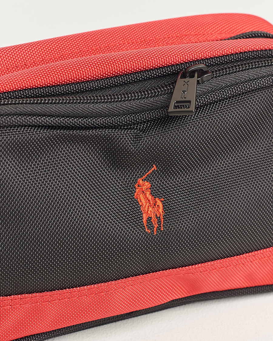 Herren | RLX Ralph Lauren Large Washbag Black/Red | RLX Ralph Lauren | Large Washbag Black/Red