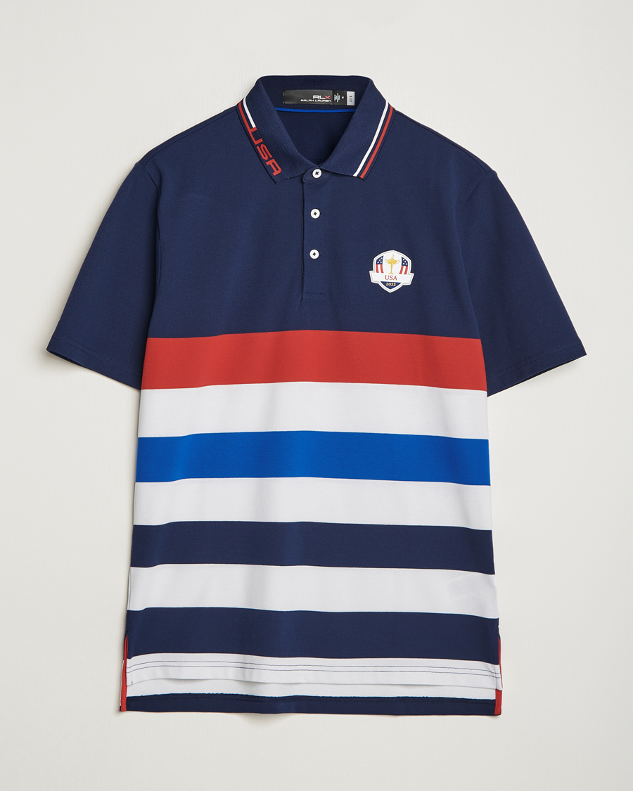 Herren | Poloshirts | RLX Ralph Lauren | Ryder Cup Stripe Pique French Navy/Multi