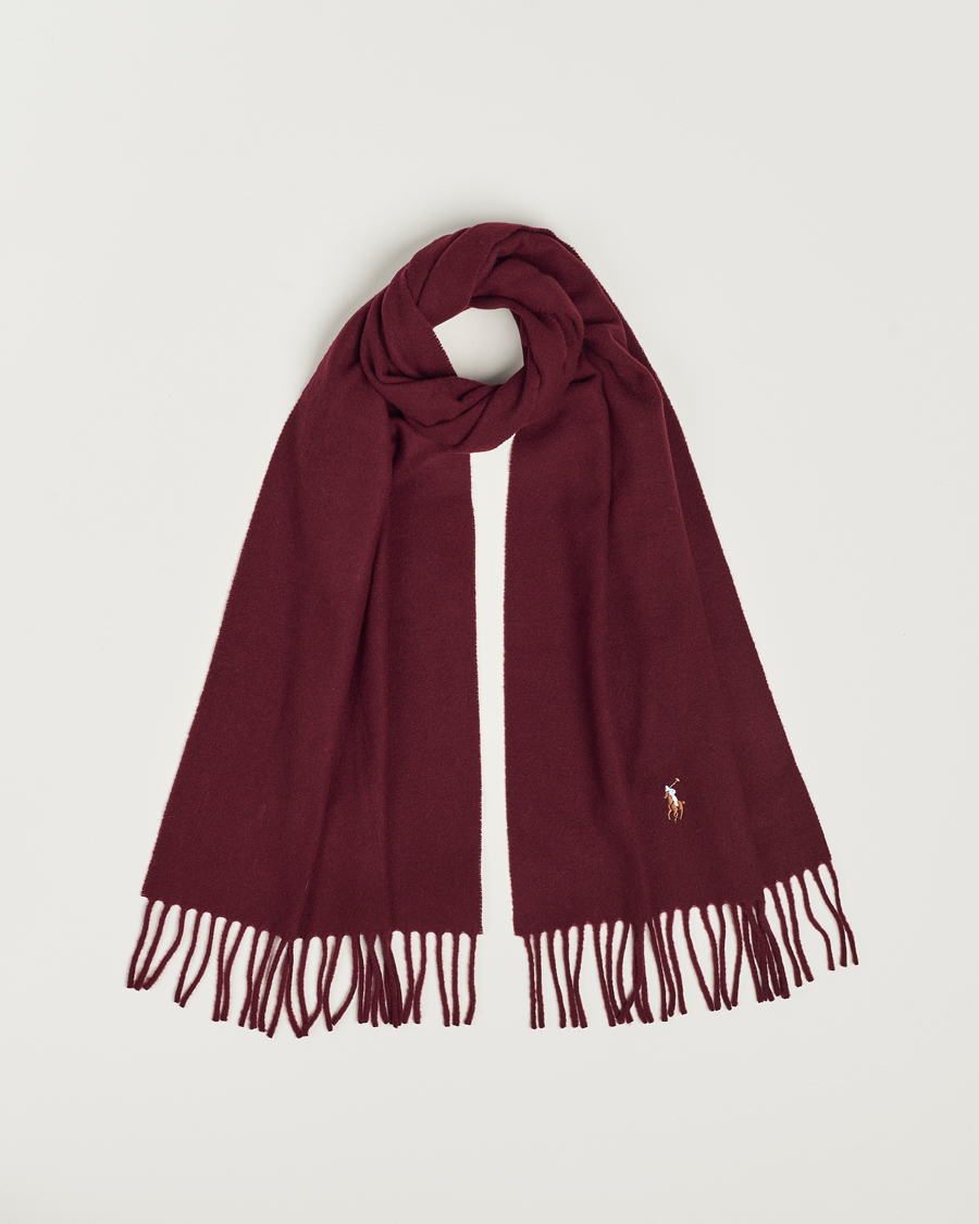 Herren | Polo Ralph Lauren Signature Wool Scarf Harvard Wine | Polo Ralph Lauren | Signature Wool Scarf Harvard Wine