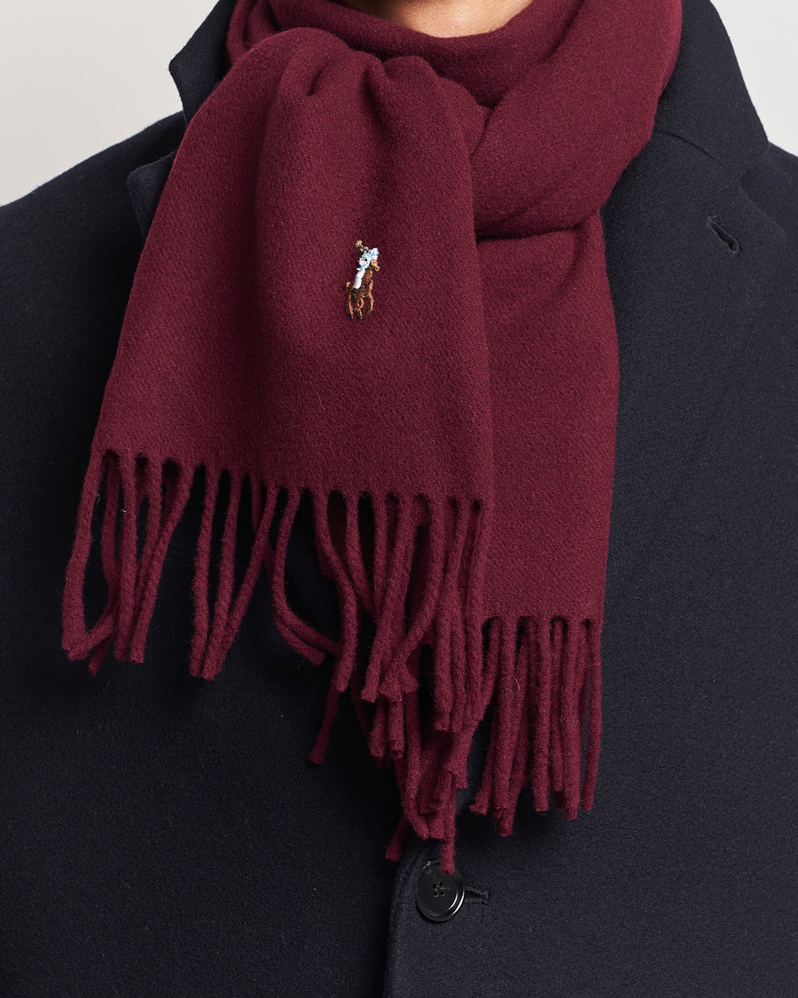 Herren | Polo Ralph Lauren Signature Wool Scarf Harvard Wine | Polo Ralph Lauren | Signature Wool Scarf Harvard Wine