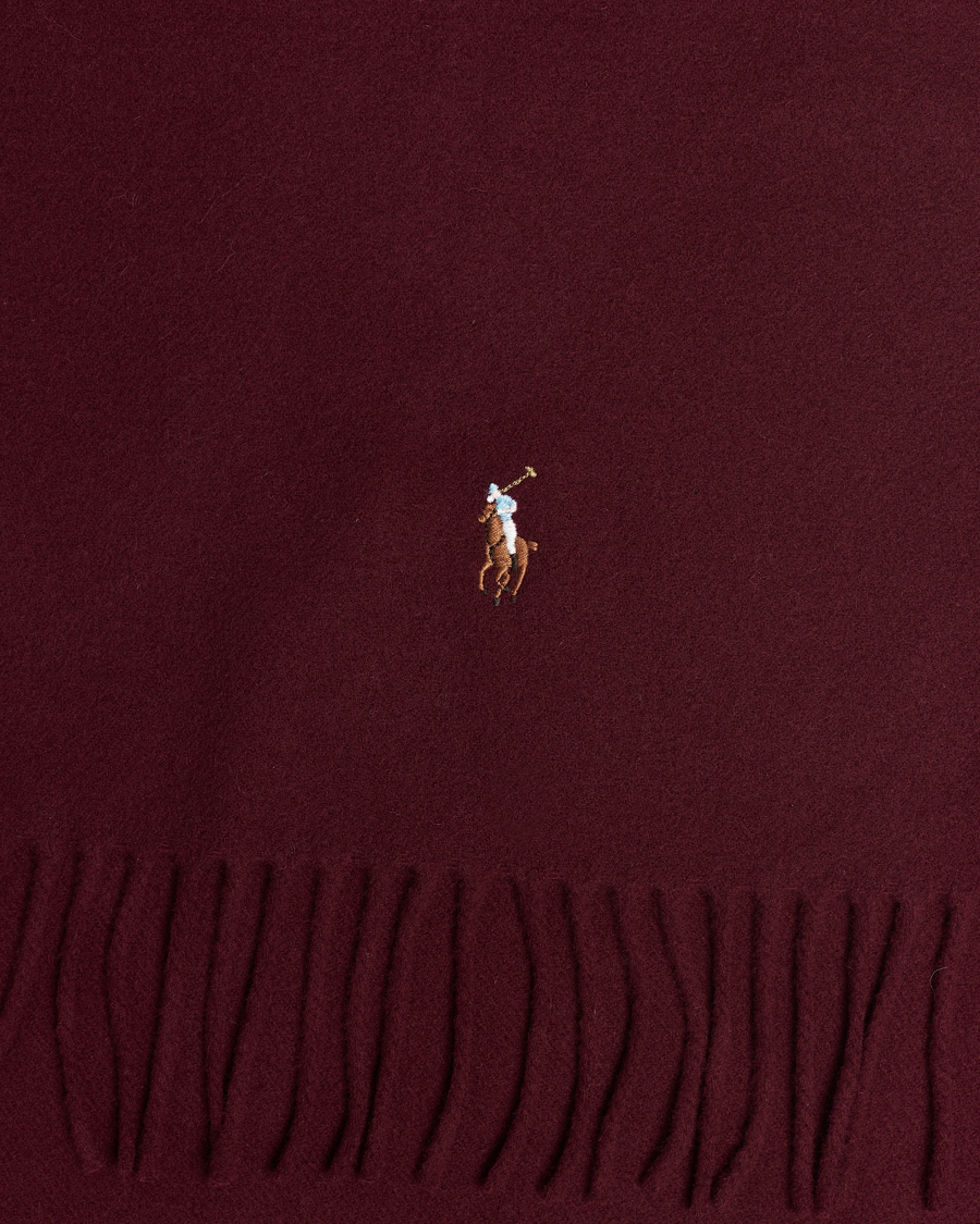 Herren | Polo Ralph Lauren Signature Wool Scarf Harvard Wine | Polo Ralph Lauren | Signature Wool Scarf Harvard Wine