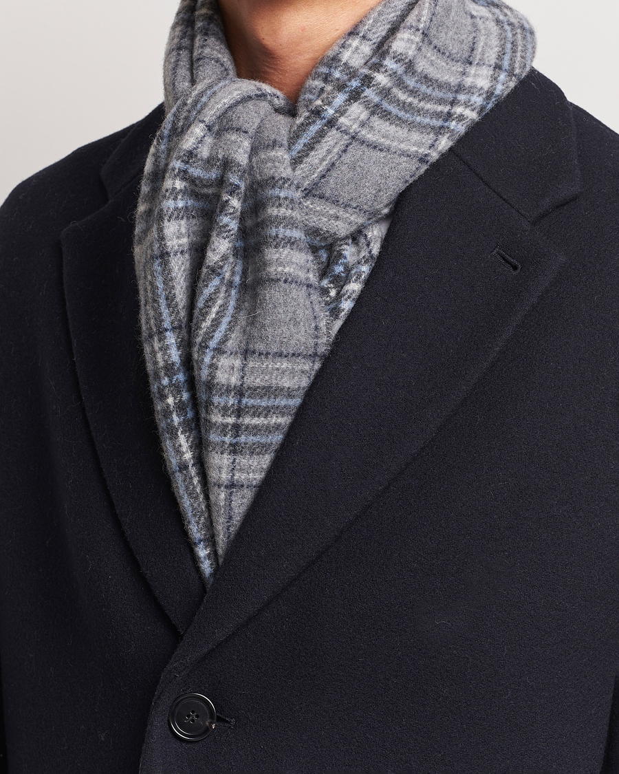 Herren | Polo Ralph Lauren Wool Checked Scarf Grey | Polo Ralph Lauren | Wool Checked Scarf Grey