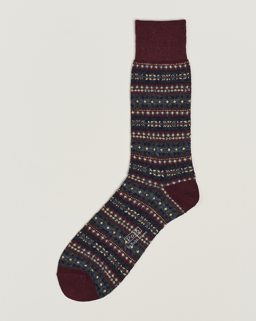 Herren | Unterwäsche | Polo Ralph Lauren | Wool Fairisle Socks Wine