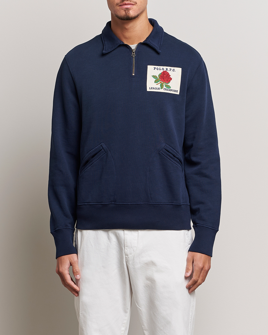 Herren | Pullover | Polo Ralph Lauren | Logo Cotton Half Zip Cruise Navy