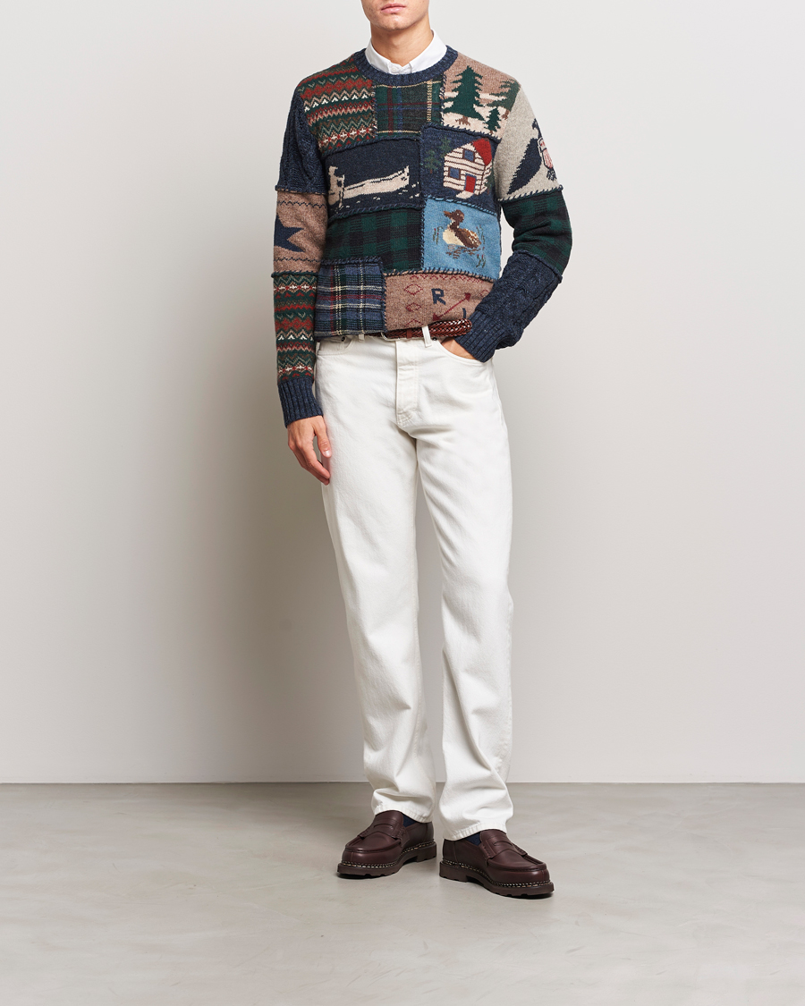 Herren | Pullover | Polo Ralph Lauren | Wool Patchwork Knitted Sweater Multi