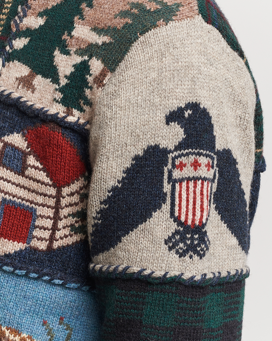 Herren | Pullover | Polo Ralph Lauren | Wool Patchwork Knitted Sweater Multi