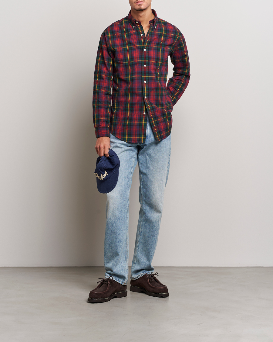 Herren | Hemden | Polo Ralph Lauren | Custom Fit Checked Shirt Red/Green