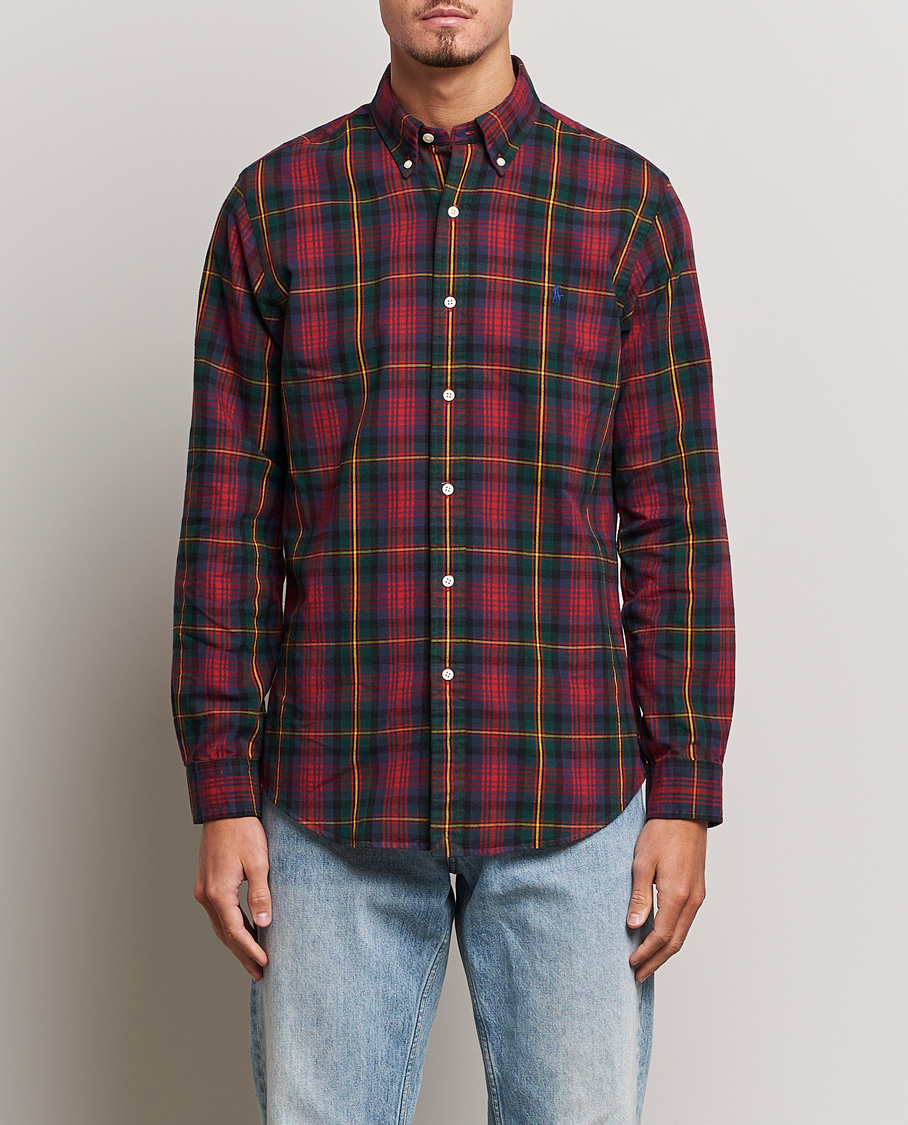 Herren | Hemden | Polo Ralph Lauren | Custom Fit Checked Shirt Red/Green