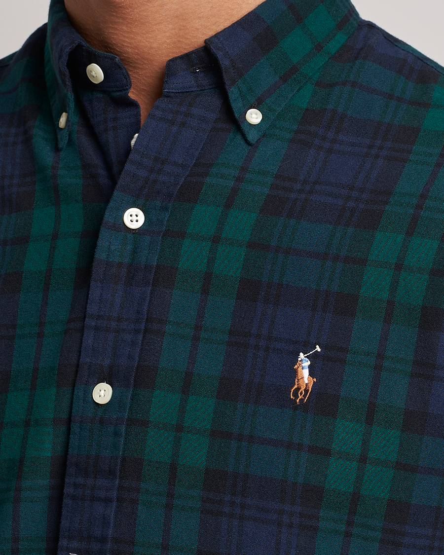 Herren | Hemden | Polo Ralph Lauren | Custom Fit Checked Shirt Navy/Green