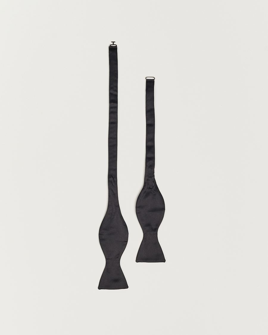 Herren | Polo Ralph Lauren Silk Self Tie Bow Tie Black | Polo Ralph Lauren | Silk Self Tie Bow Tie Black