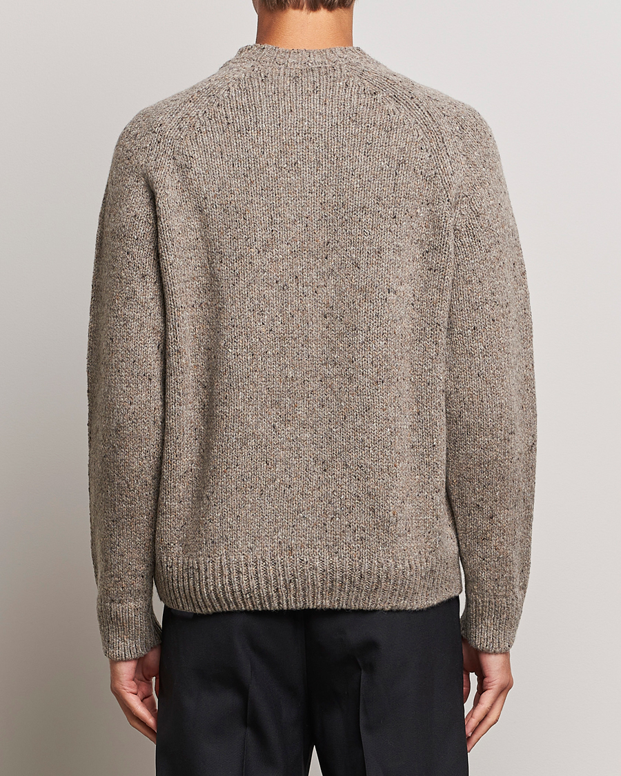Herren | Pullover | A.P.C. | Harris Wool Knitted Crew Neck Sweater Taupe