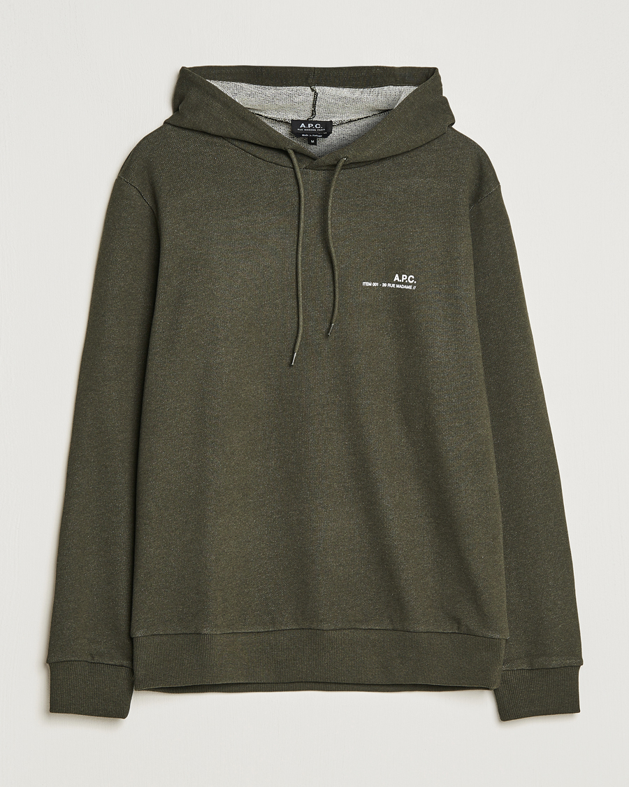 Herren | Pullover | A.P.C. | Item Hoodie Kaki Chine