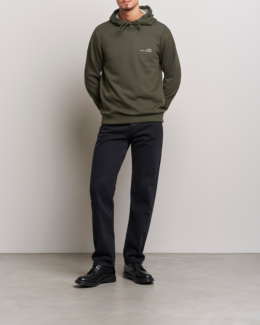 Herren | Pullover | A.P.C. | Item Hoodie Kaki Chine