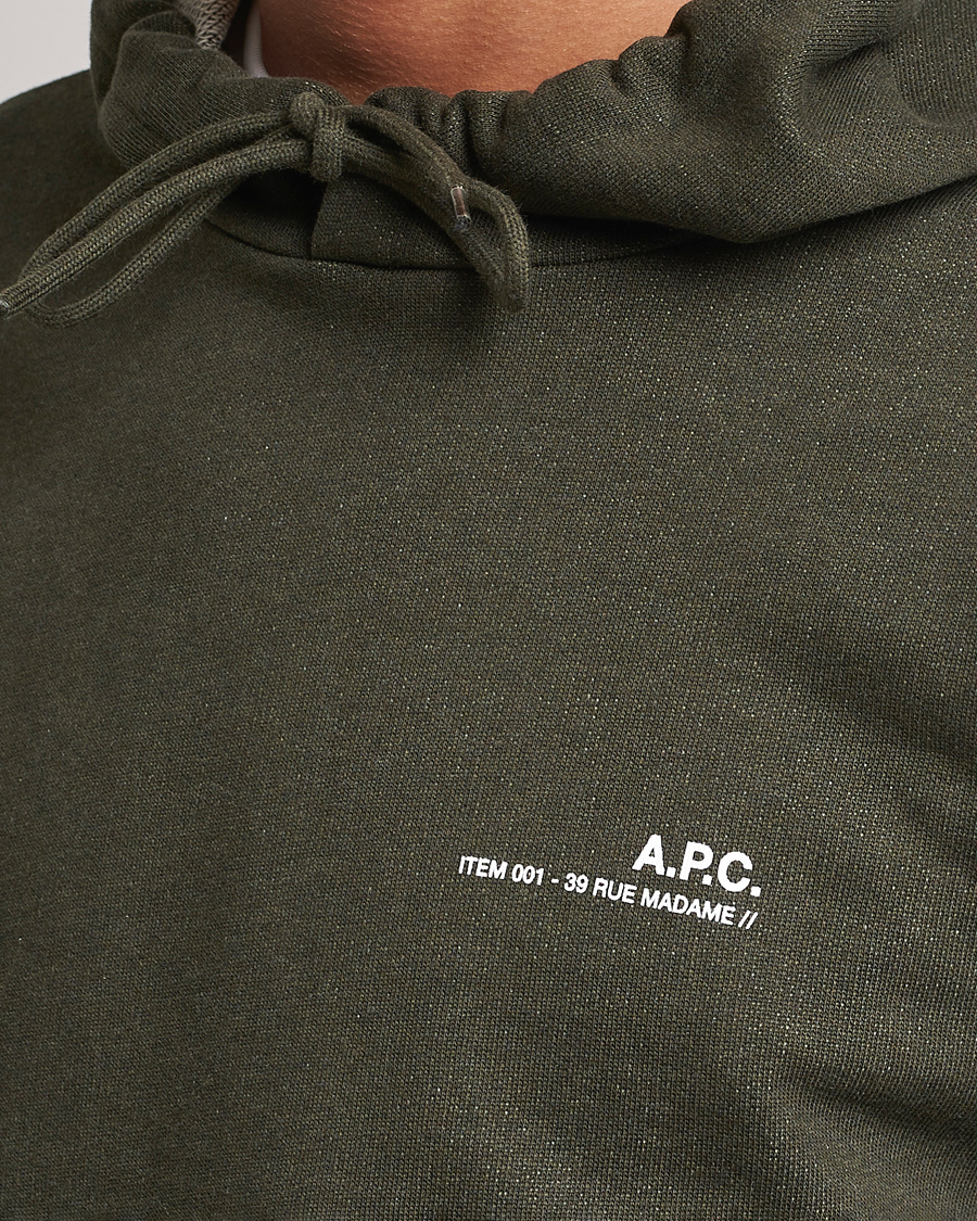 Herren | Pullover | A.P.C. | Item Hoodie Kaki Chine